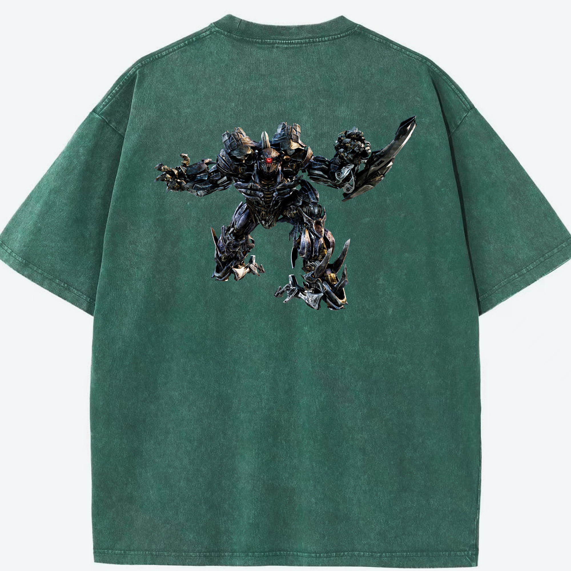 （画像用） Transformers トランスフォーマー 綿100% ヴィンテージ風 半袖Tシャツ（背面プリント）